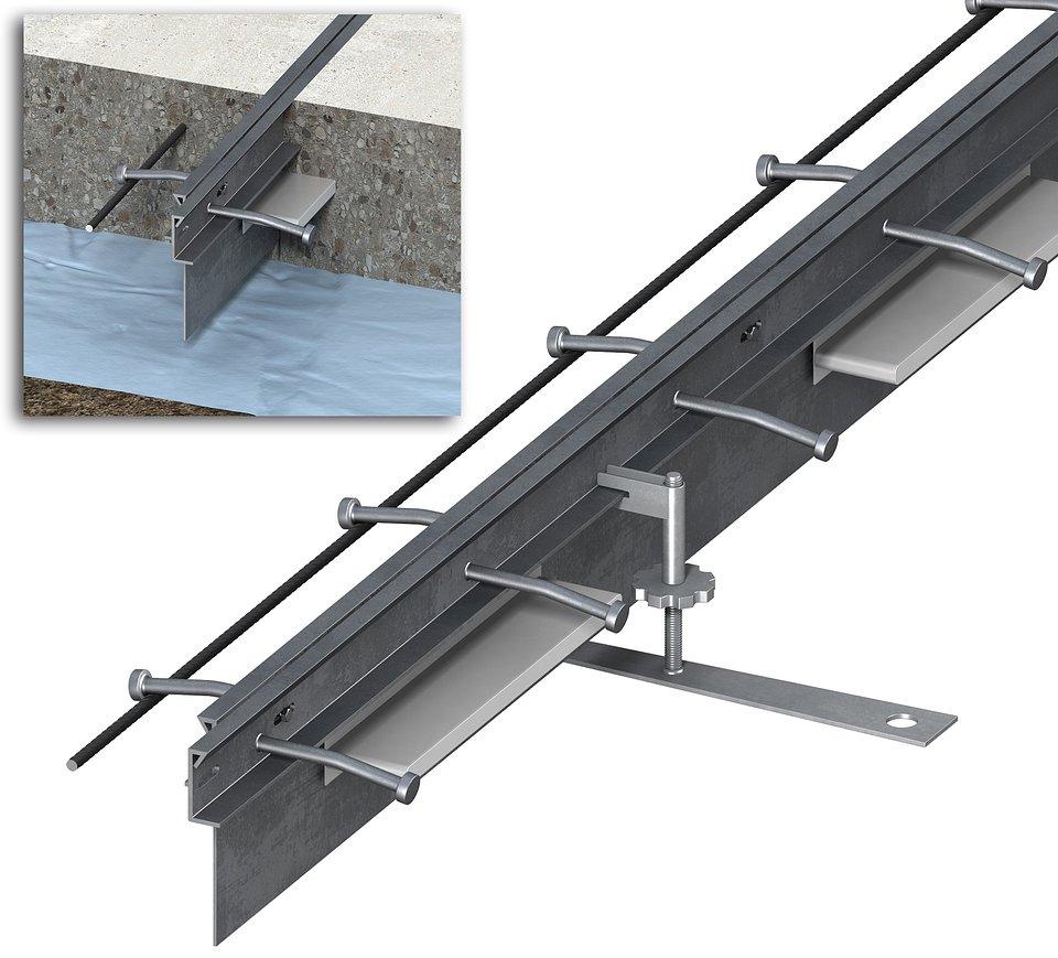 Patented Ancon system for contraction joints in ground bearing floors ...